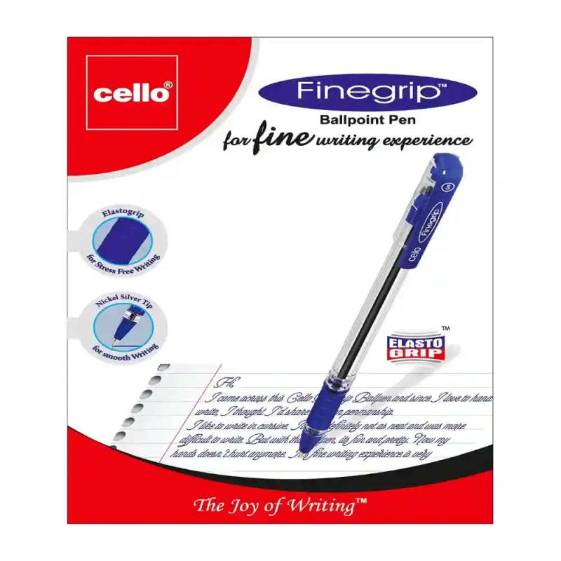 Cello Ball-Point Pens– Fine Grip – 1X50P – Blue