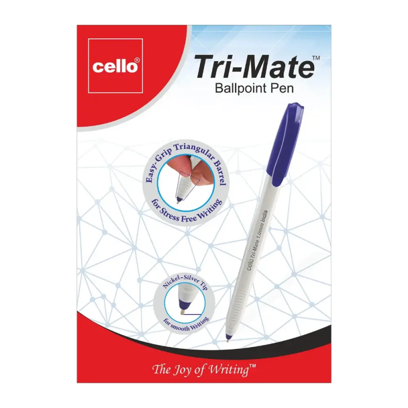 Cello Ball-Point Pens – Trimate– 1X50P – Blue