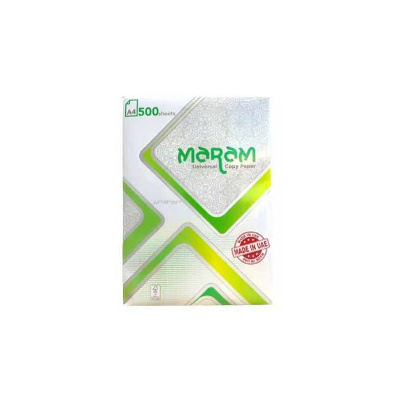 Maram Green A4 Photocopy Paper 500 Sheets Pack of 5