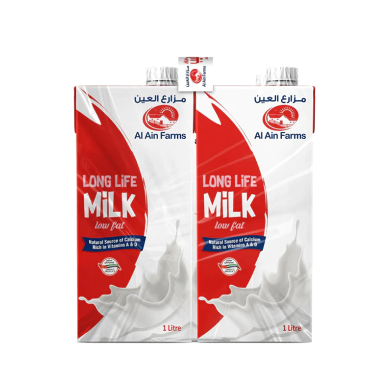 Al Ain UHT Low Fat Milk 1L Pack of 4