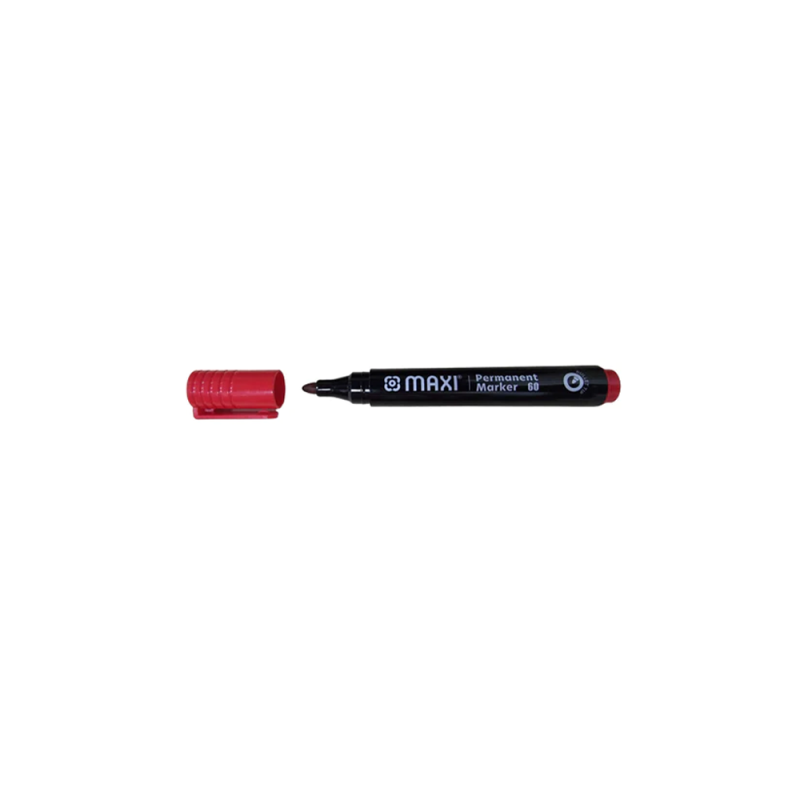 Maxi Permanent Marker Bullet Tip Red